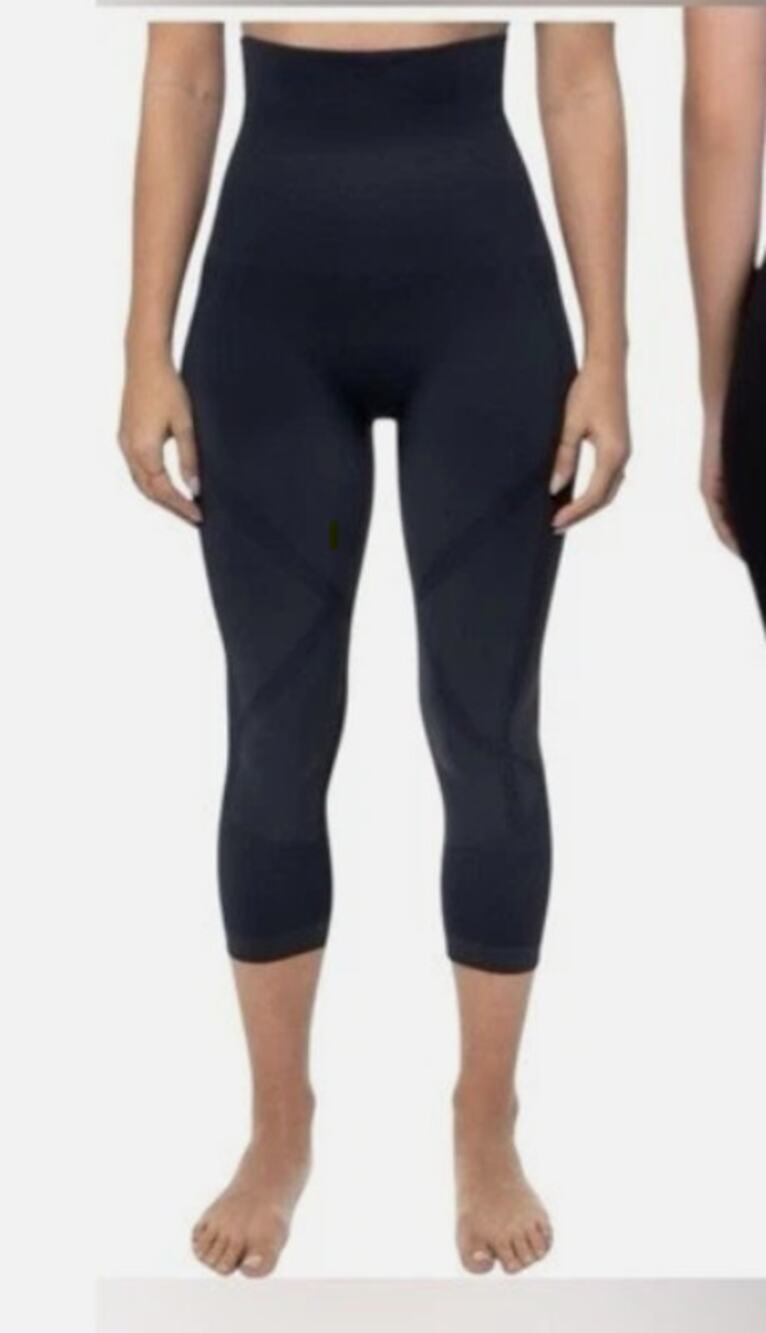 Belly Bandit Mother Tucker Postpartum Compression Leggings Medium Black Crop